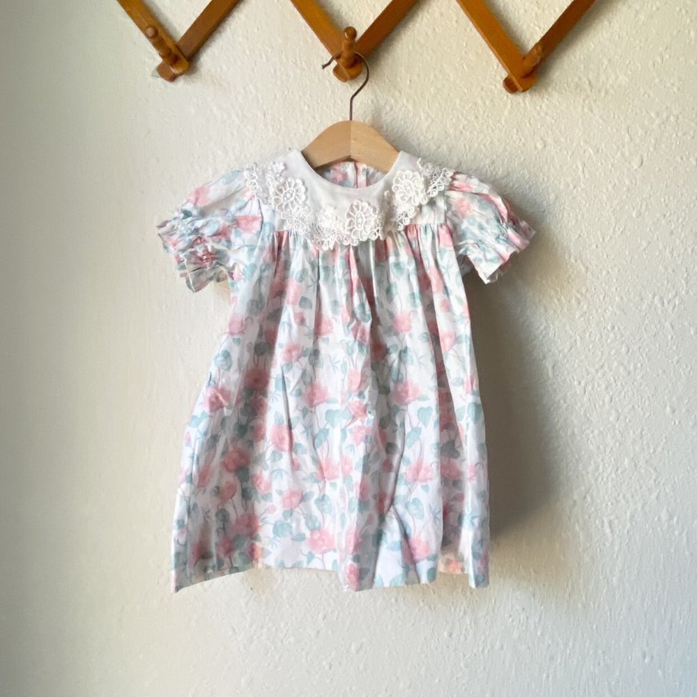 Vintage Sarah Kent Floral Dress Size 18 Months